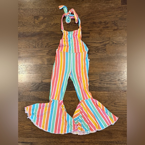 Bamboo Toddler 2T Lot of 4 Posh Peanut Ruffled Pajama Bums & Roses Romper Dress - Picture 12 of 14